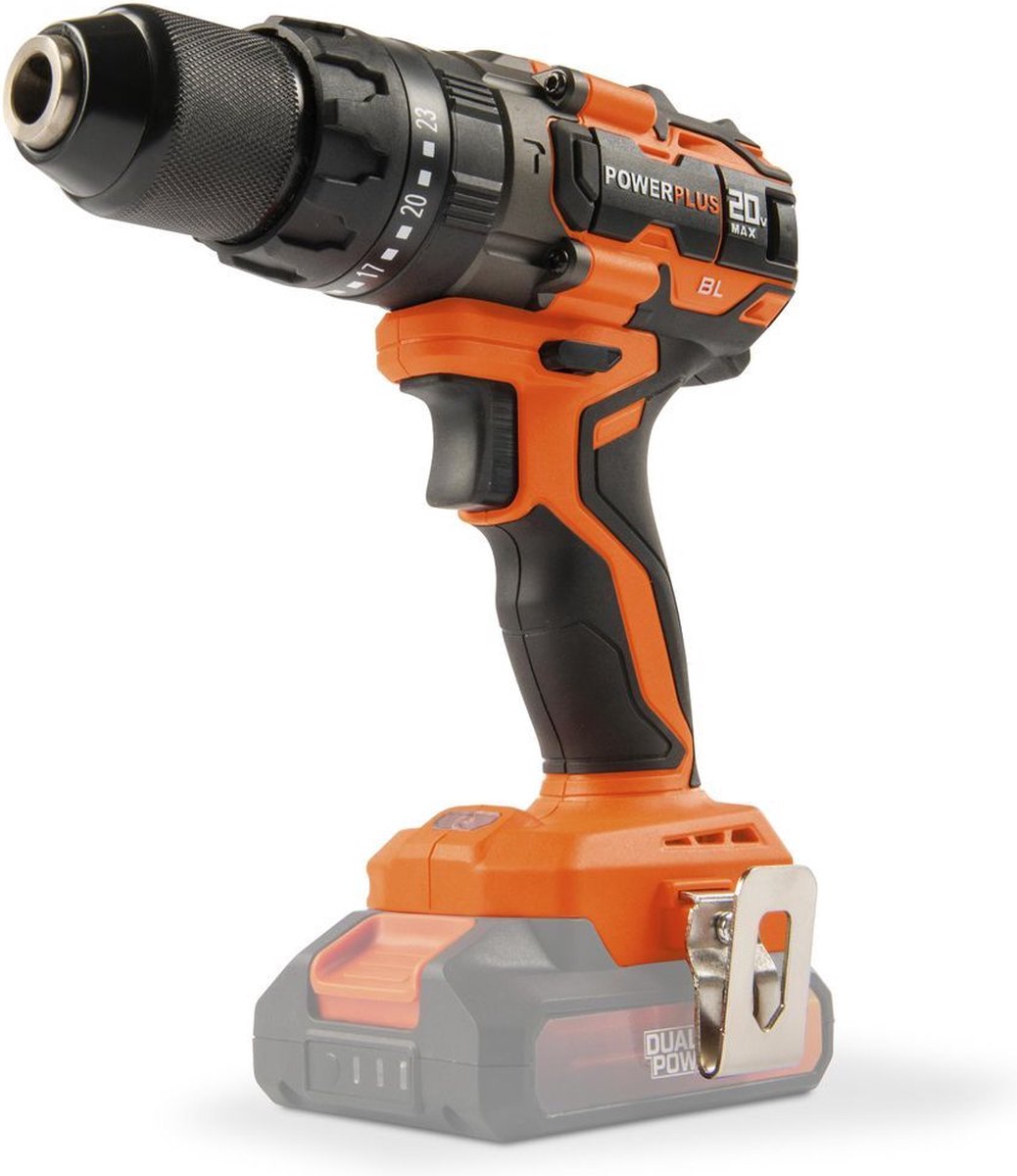 Powerplus Dual Power Akku-Bohrschrauber powdp15220 – 20 V – mit Klopffunktion – exkl. Akku und Ladegerät