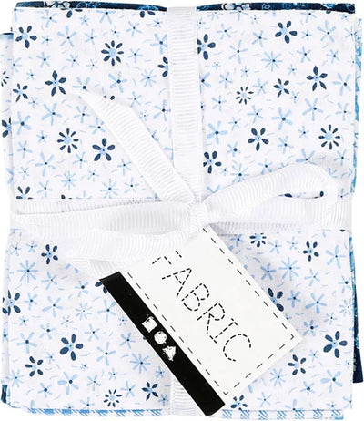 Patchwork Fabric Blue 45x55cm, 4st.
