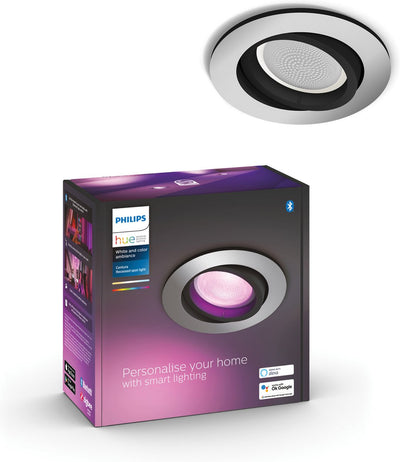Philips Hue Centura Einbaustrahler – weißes und farbiges Licht – 1er-Pack – Aluminium – rund – GU10
