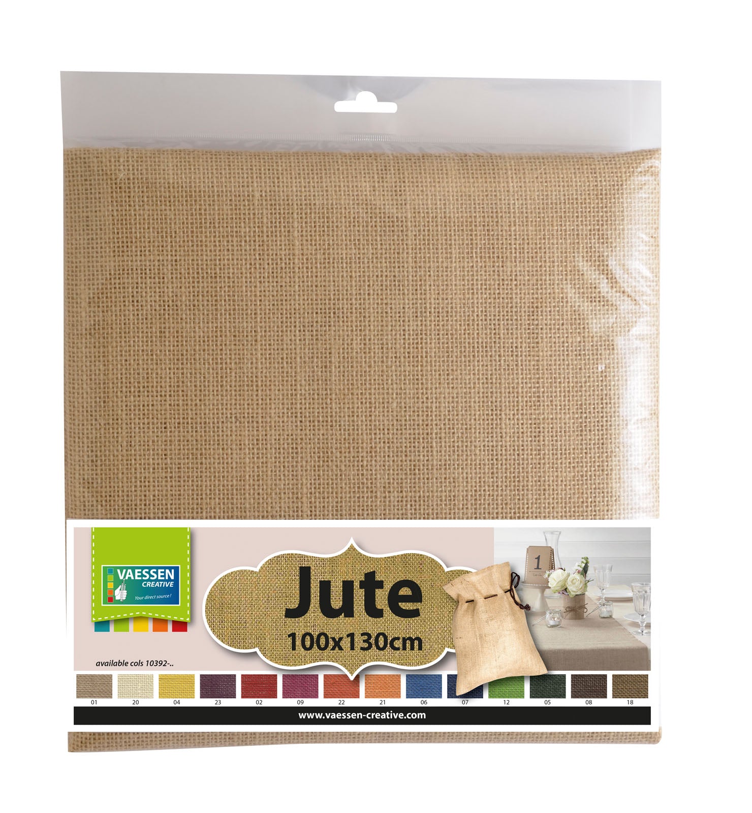 Vaessen creative • Jute 130cmx1m natur