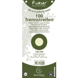 Perforierte Pappreiter Exacompta 1200 blau 105 x 240 mm