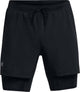 Under Armour UA Launch 5'' 2-in-1 Shorts-BLK Herren-Sporthose – Schwarz – Reflektierend