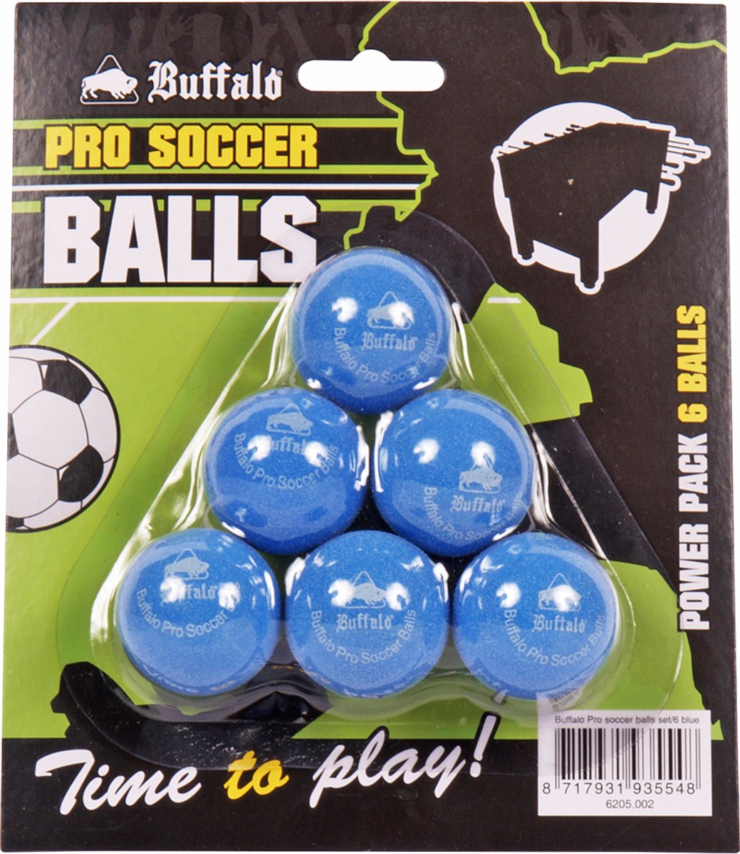 Buffalo Pro Tischfußballbälle Set 6-teilig blau