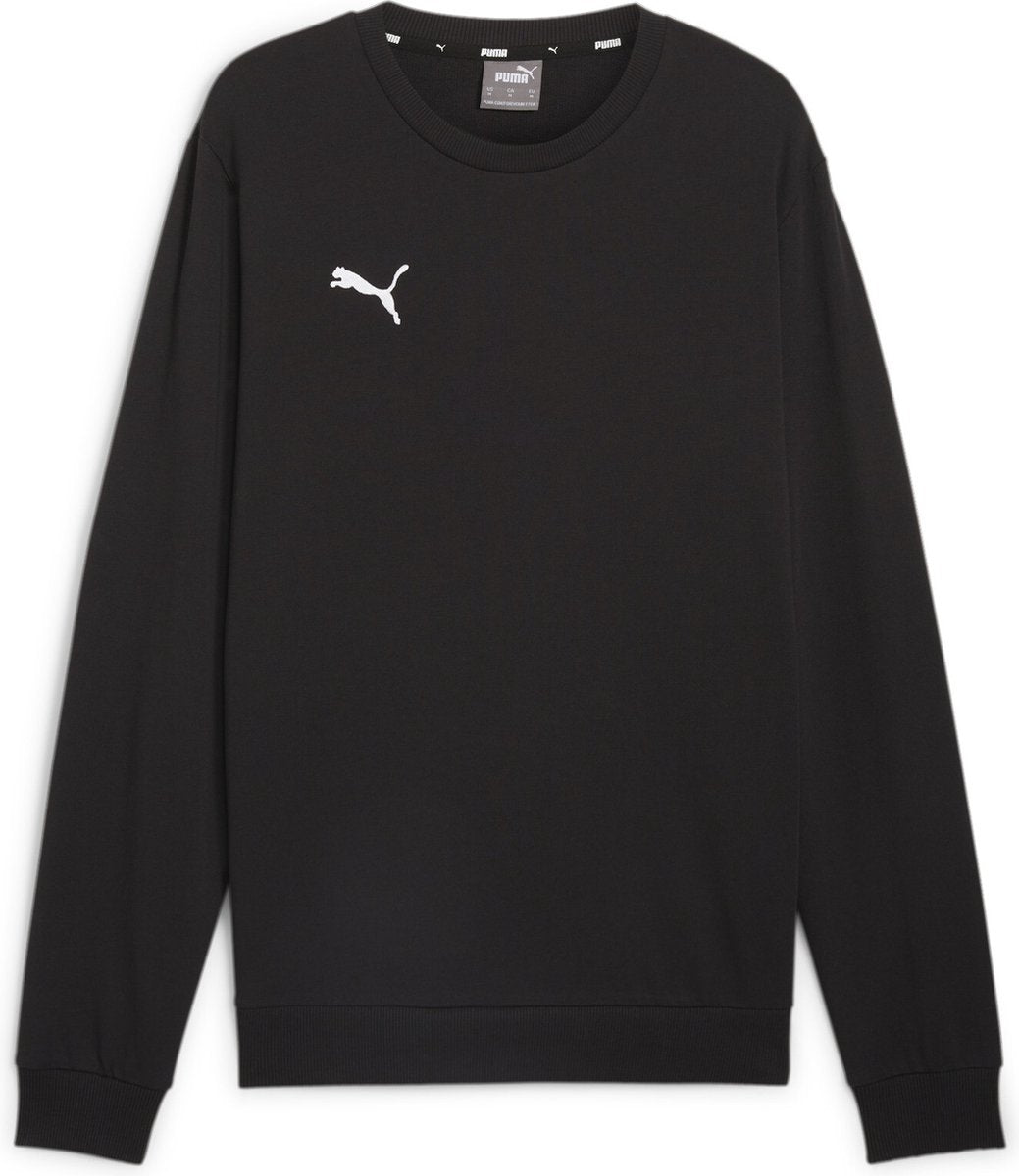 Puma Teamgoal Casuals Crew Neck Sweat Herren-Sportpullover – Schwarz-Weiß