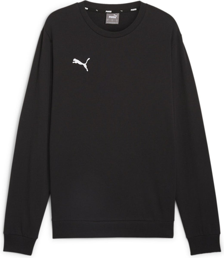 Puma Teamgoal Casuals Crew Neck Sweat Herren-Sportpullover – Schwarz-Weiß