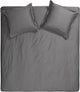 Cinderella Sundays Bettbezug – extra breit – Satin – 260 x 200 220 cm – Anthrazit