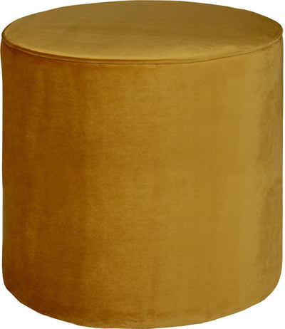 Woood Sara Sitzhocker hoch – Samt – Ocker – 46 x 46 x 46
