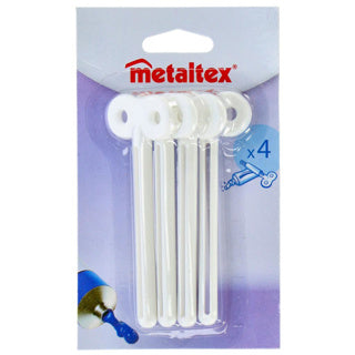 Metaltex Metaltex Tube Keytes 4 Teile weiß