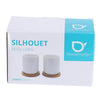 Bredemeijer Theemok Umea 200 ml Weiß und Coaster Set 2