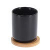 Bredemeijer Theemok Umea 200 ml Schwarz und Untersetzer Set 2