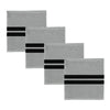 Ddddd Geschirrtuch 3 Stück grau 30x30cm 100% Baumwolle | 4 Stück