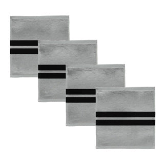 Ddddd Geschirrtuch 3 Stück grau 30x30cm 100% Baumwolle | 4 Stück