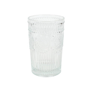 Trinkglas Relief 'Sonne' 350ml 12,6cm | 6 Stück