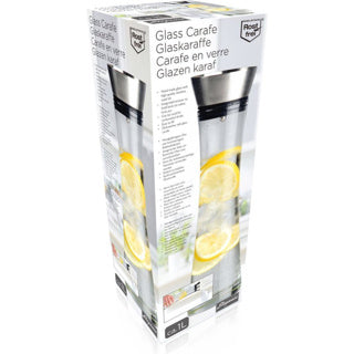 Küche Eleganz Carafe mit Siebglas 1 Liter