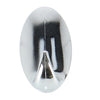 Metaltex -Kleberhaken 4 Stücke verchromter Oval