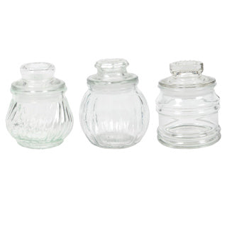 Glas-Vorratsdose 150ml sortiert | 12 Stück