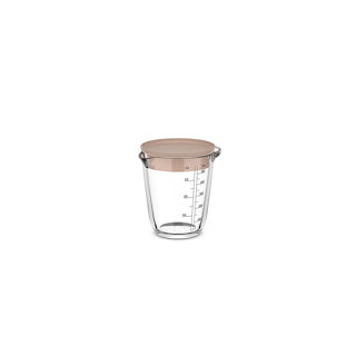 Glasmessbecher 500 ml mit Deckelkreide