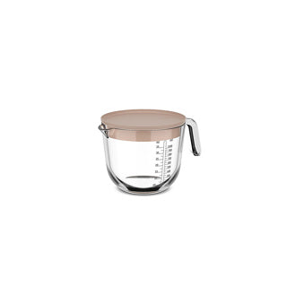 Glasmessbecher 1L mit Deckelkreide