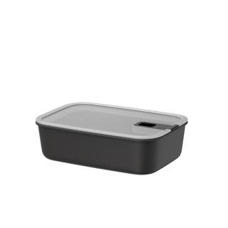 Mepal Easyclip Lebensmittelbehälter – 1,5 l – Lebensmittelbehälter mit Schiebeverschluss – mikrowellengeeignet. Dampfofen. Kühl- und Gefrierschrank – Nordic Black