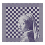 DDDDD -Geschirrtuchmädchen mit einer Perle 60 x 65 Blau - afbeelding 1