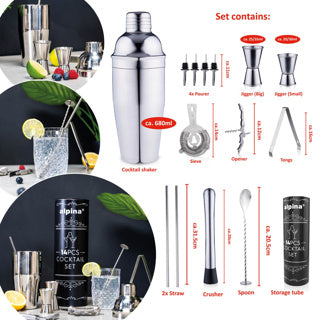 Kein Marken-Cocktail-Set, 14-teilig