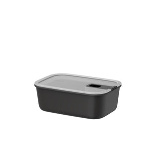 Mepal Easyclip Lebensmittelbehälter – 1 l – Lebensmittelbehälter mit Schiebeverschluss – mikrowellengeeignet. Dampfofen. Kühl- und Gefrierschrank – Nordic Black