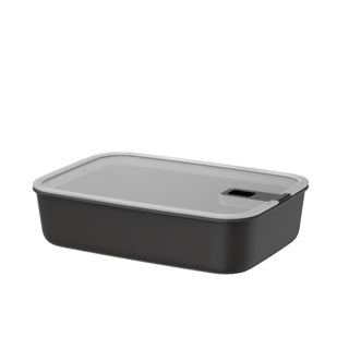 Mepal Easyclip Lebensmittelbehälter – 2,25 l – Lebensmittelbehälter mit Schiebeverschluss – mikrowellengeeignet. Dampfofen. Kühl- und Gefrierschrank – Nordic Black