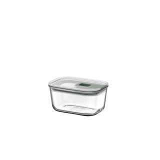 Mepal Glas-Lebensmittelbehälter Easyclip – 450 ml – Glas-Lebensmittelbehälter mit Schiebeverschluss – mikrowellengeeignet. (Dampf-)Ofen. Kühl- und Gefrierschrank – nordischer Salbei