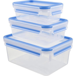 Tefal Tefal K30289 Mastersal Vershoudbakjes 0,55-2,3L 3-teiliger Blau