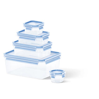 Tefal Fresh Verscholding Box 100% Lek -frei, 5 Stück 0,15 0,2 0,55 1,00 3,70 l einstellen