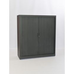 Rolltorschrank chs120120 schwarz 120 x 45 x 120 cm