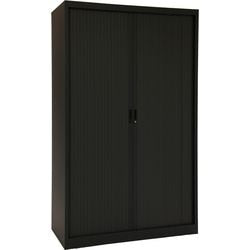 Rolltorschrank chs195120 schwarz 120 x 66 x 195 cm
