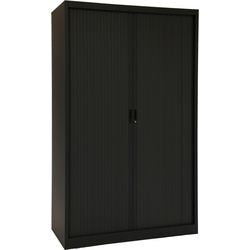 Rolltorschrank chs195120 schwarz 120 x 45 x 195 cm