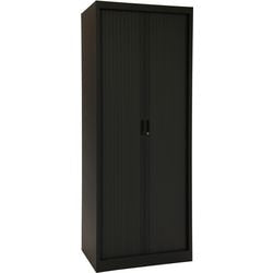 Rolltorschrank chs19580 schwarz 80 x 45 x 195 cm