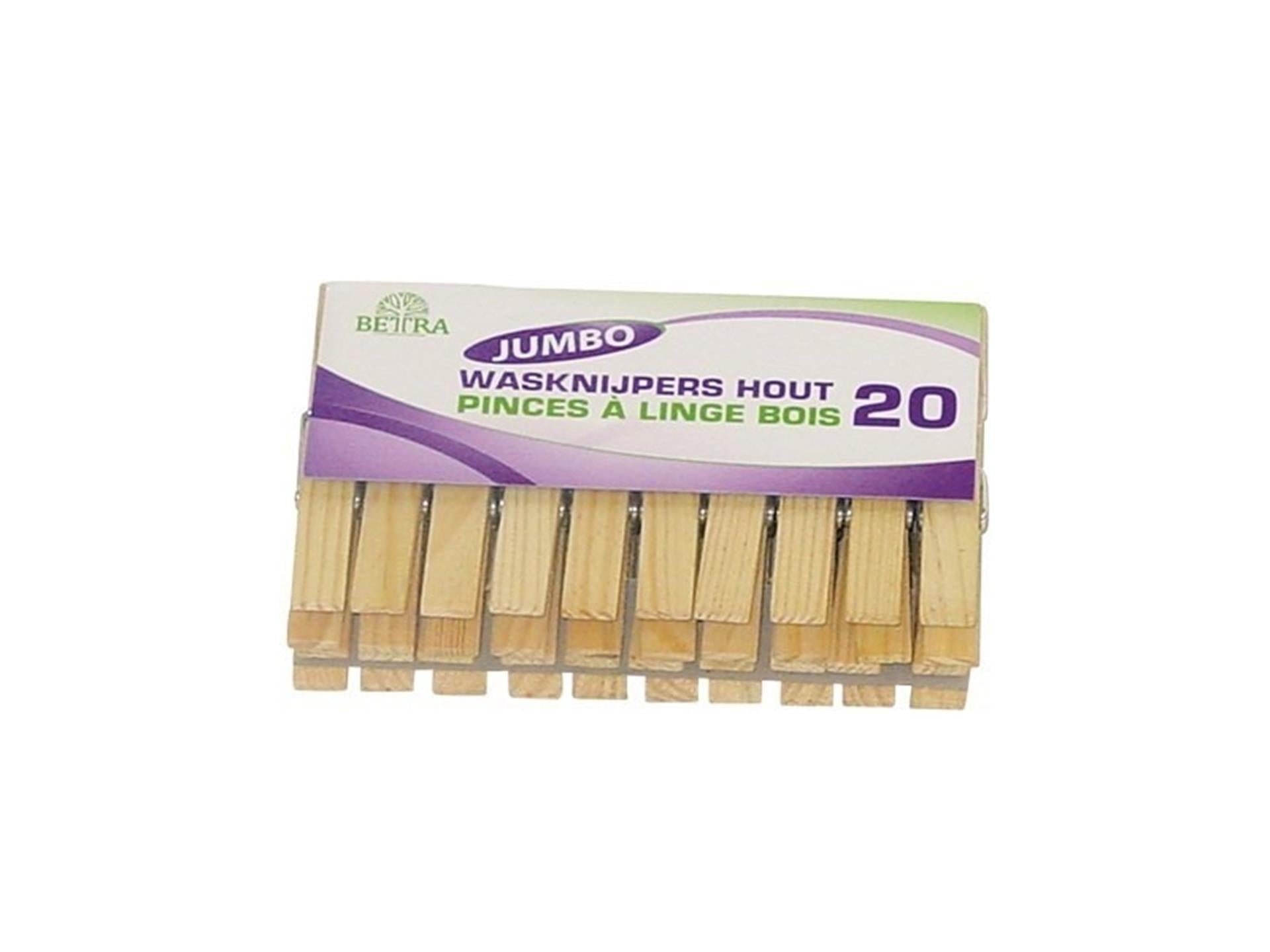 Luva Wäscheklammern, Jumbo-Holz, 20er-Set