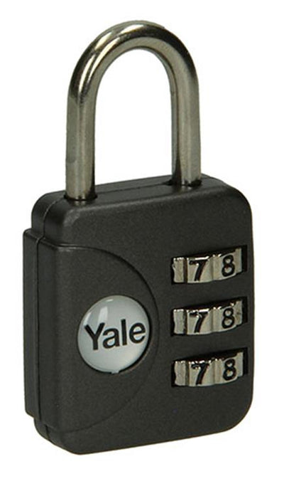 Yale 1018566 – Gepäckkombinations-Vorhängeschloss grau YP1 28 121 1g 28 mm | 5 Stück