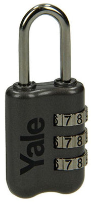 Yale 1018569 – Gepäckkombinations-Vorhängeschloss grau YP2 23 128 1g 23 mm | 5 Stück - afbeelding 1