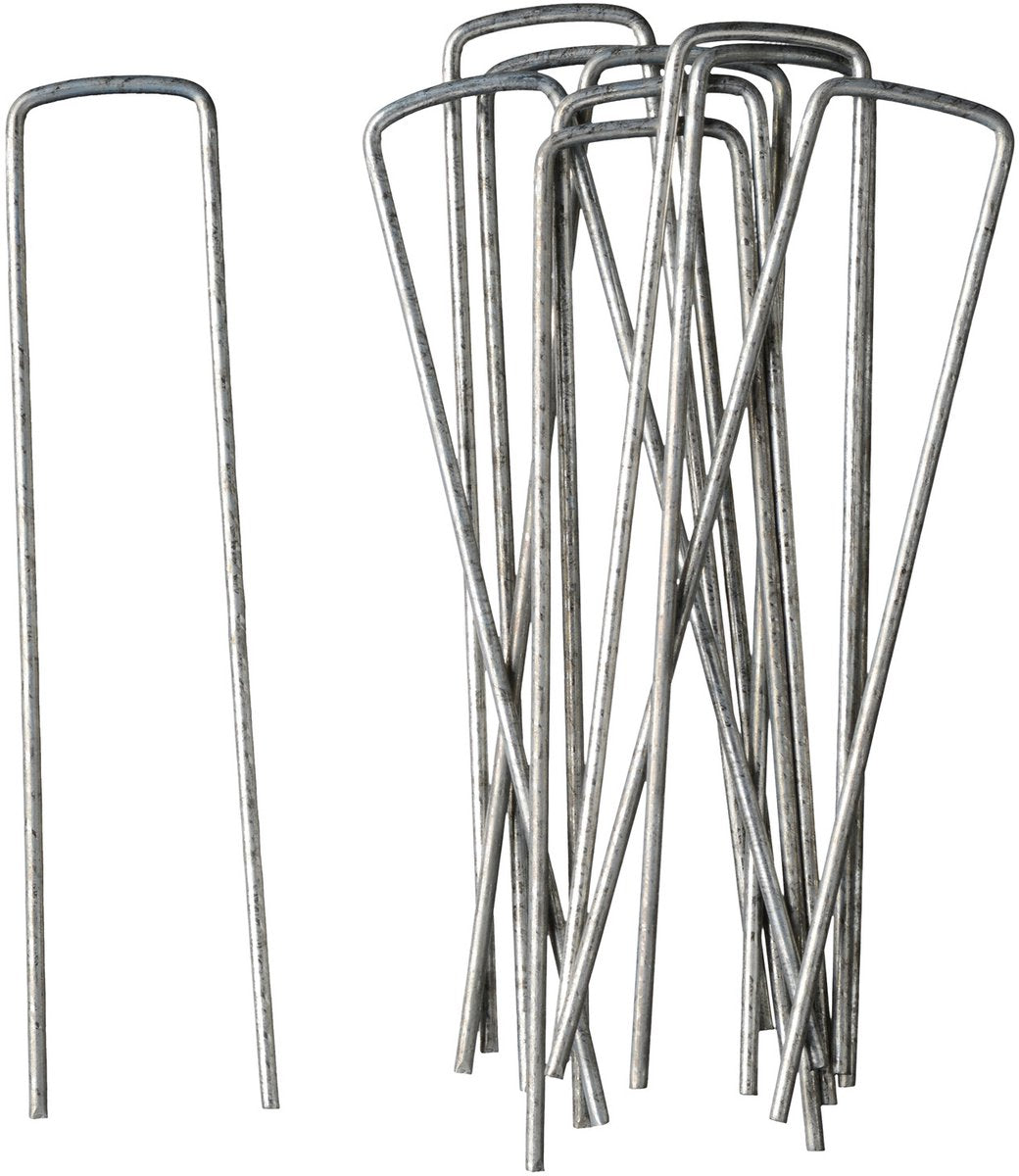 Natur - Bodentuchklammern (10 Stk.) - 14x3cm - Metall