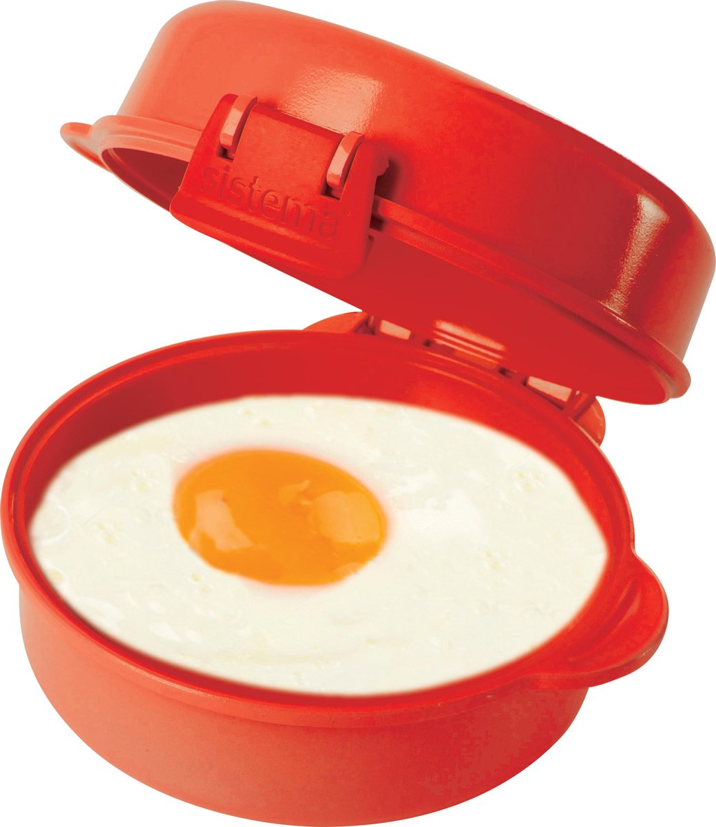 Sistema Microwave Easy Eggs – Mikrowellen-Eierkocher – Omelette-Maker – mit Dampfventil – 271 ml