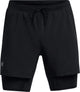 Under Armour UA Launch 5'' 2-in-1 Shorts-BLK Herren-Sporthose – Schwarz – Reflektierend