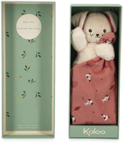 Kaloo - Carre Douceur - Kuscheltuch - Hund - Ziegelrot