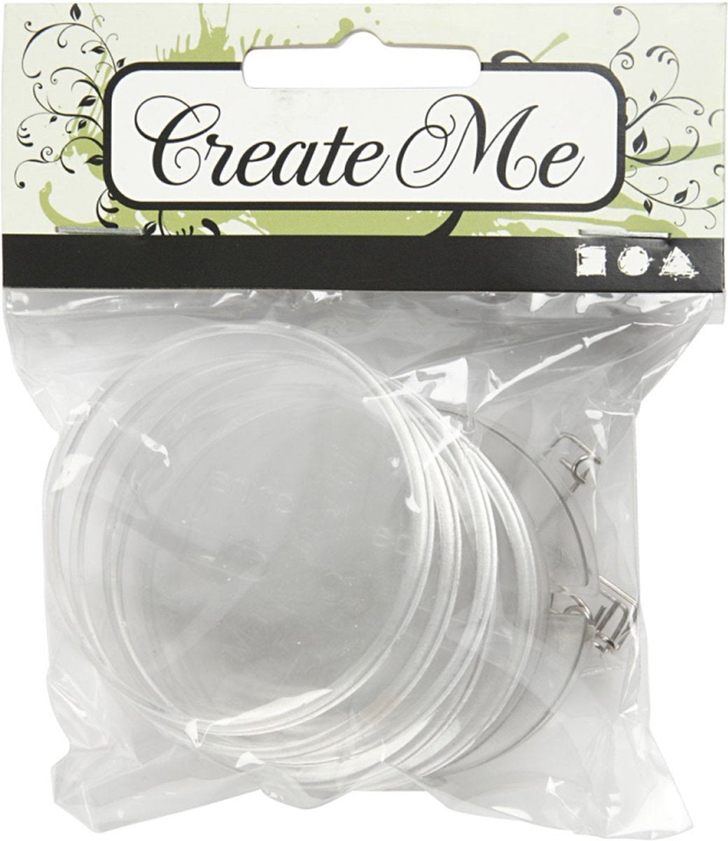 Creativ Company Knöpfe, rund, D 5,5 cm, 5 Stück, 1 Box
