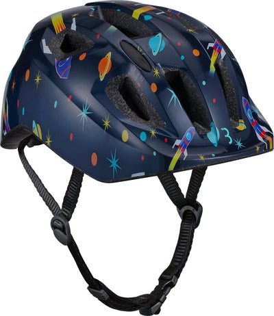 BBB Cycling Hero Kinderhelm Fahrrad blau – verstellbar – waschbare Polsterung – Medium: 4 – 6 Jahre – Fahrradhelm Mädchen und Jungen – Fahrradhelm Kinder – Astronaut – BHE-172