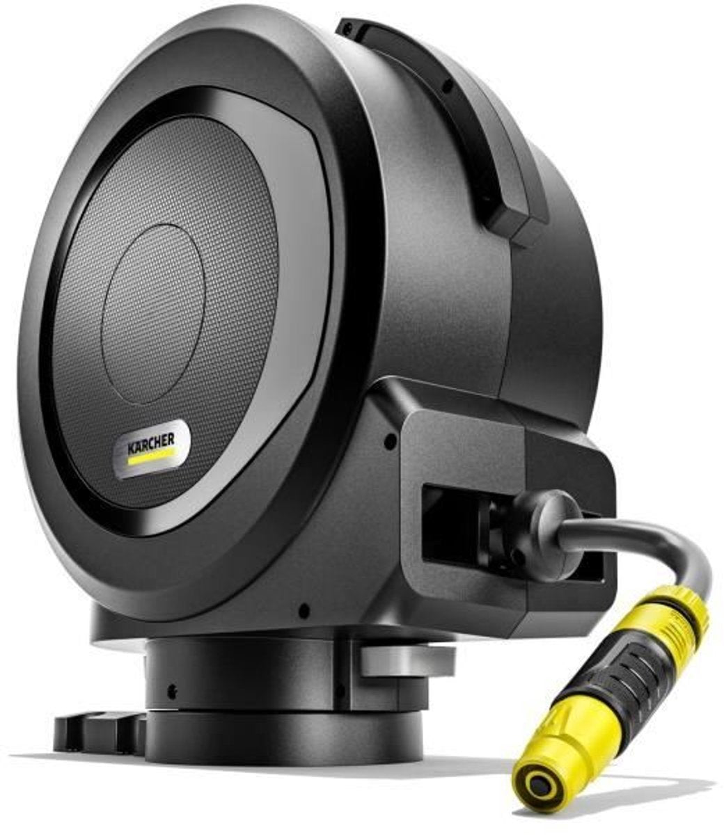 Kärcher automatischer Schlauchaufroller HBX 4.15 - inkl. 15 m Gartenschlauch – automatisches Schlauchaufrollsystem – Flexchange und Düsenhalter