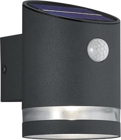 Rl lebe dein Licht Reality Salta - Wandleuchte - Anthrazit - inkl. 1x SMD 3W - Solar - Solarenergie - Außenbeleuchtung - IP44
