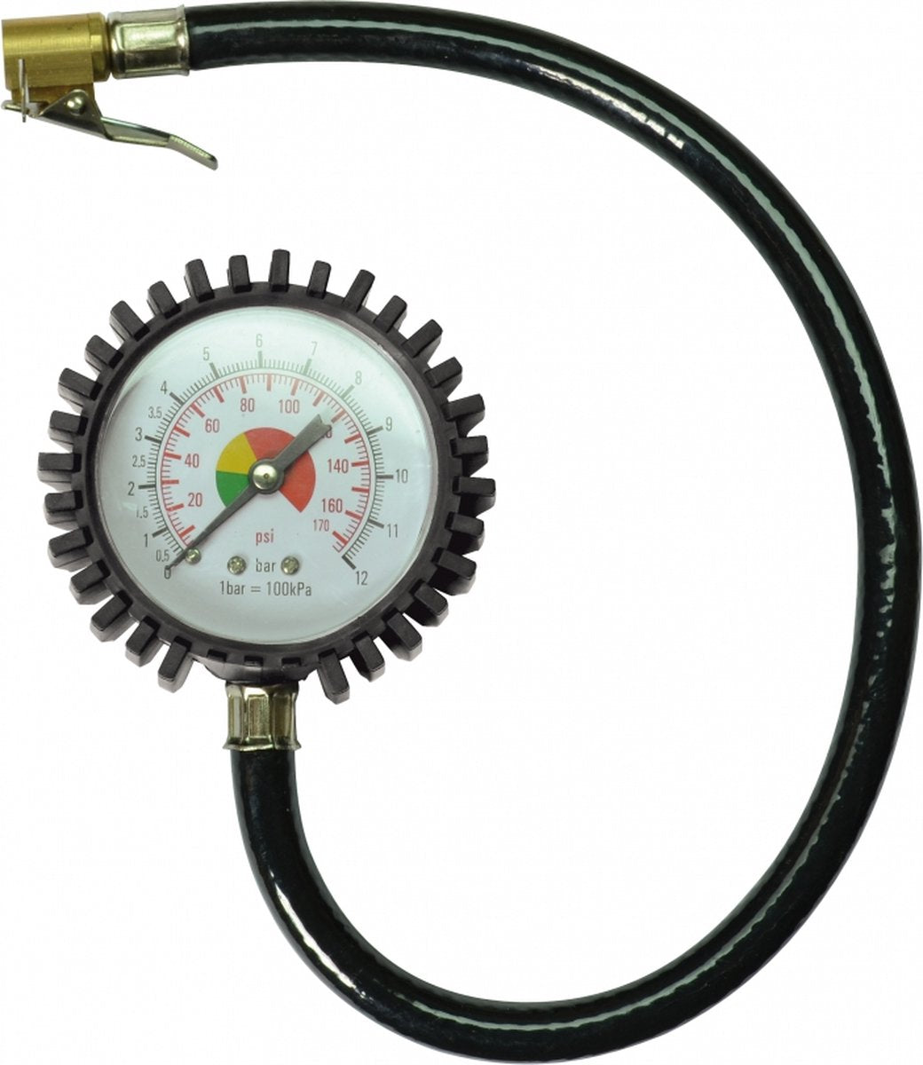 Stanley Manometer 150538xstn – Manometer für Kompressor – max. 12bar - bar psi - schwarz