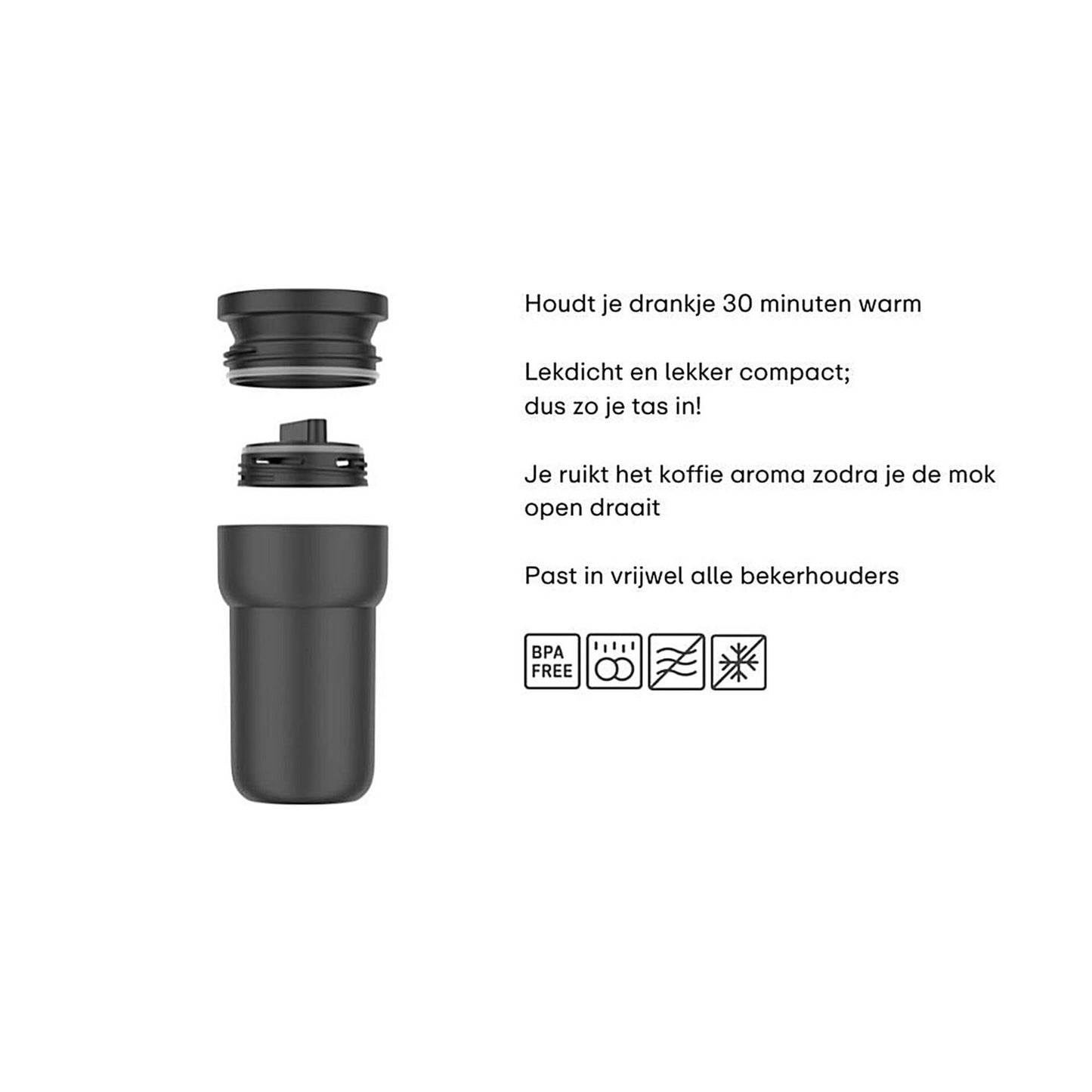 Mepal Reisebecher 275ml Nordic Black