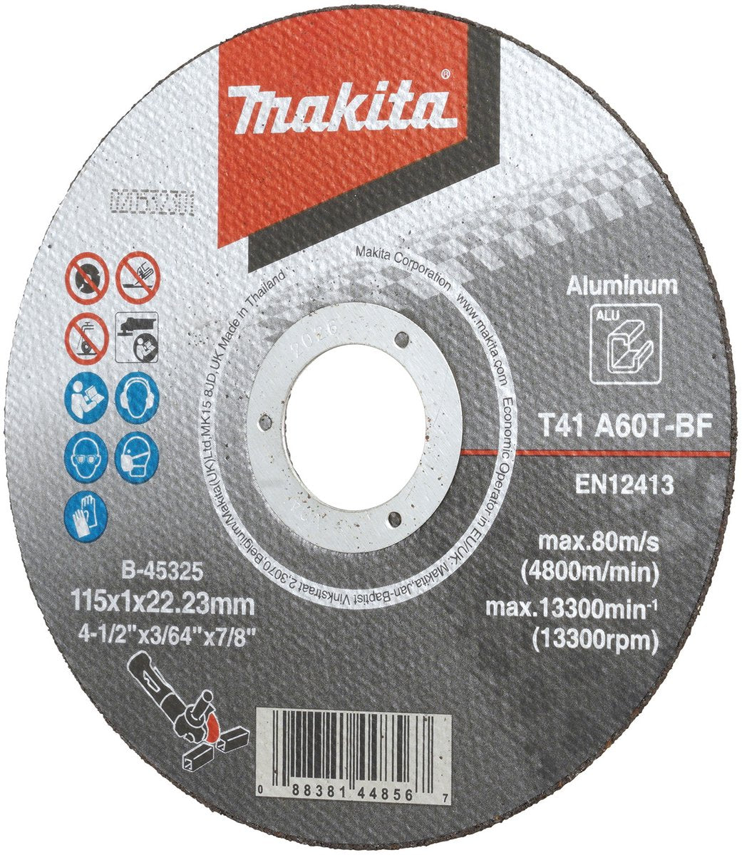 Makita b-45325 Trennscheibe 115 x 1,0 x 22,23 mm Aluminium