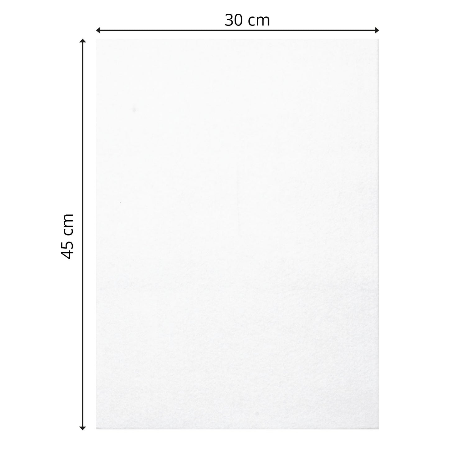 Vaessen creative • Filz 3,5mm 30x45cm weiß 1St.