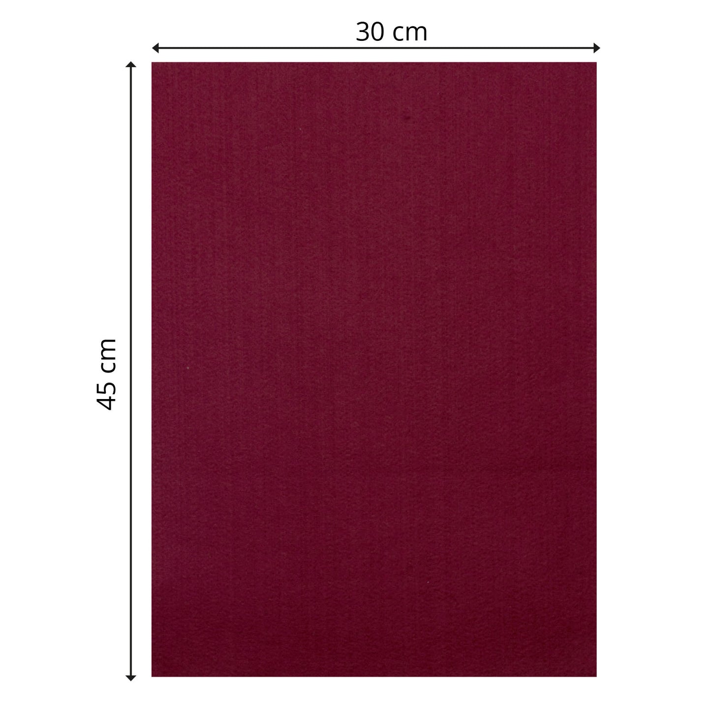 Vaessen creative • Filz 3,5 mm 30 x 45 cm dunkelrot